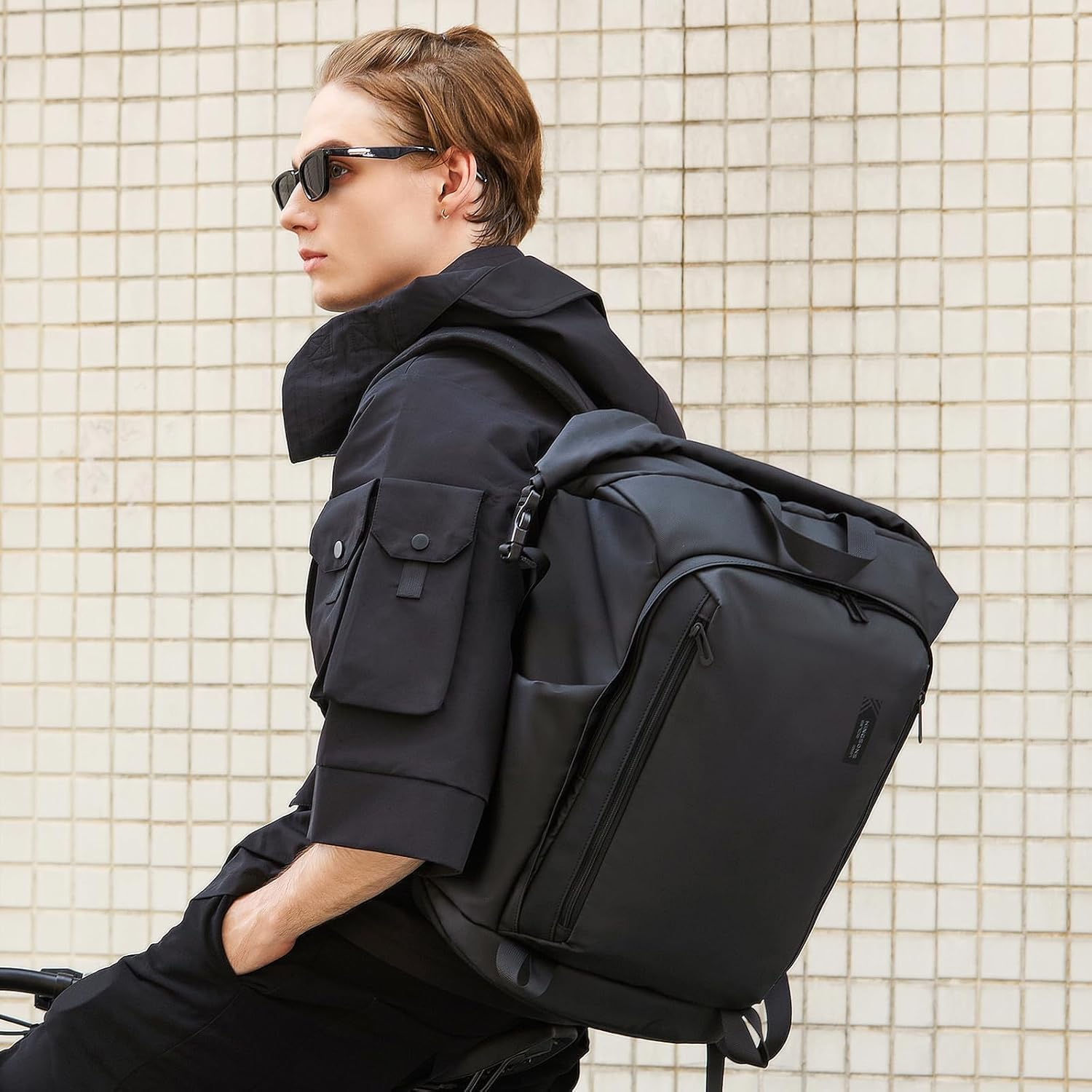 KINGSONS Laptop Bag Travel Backpack - Waterproof Laptop Backpack with USB Charging Port, anti Theft Backpack for Women, Casual Daypack for Business - Fg6319W-Black image number 2