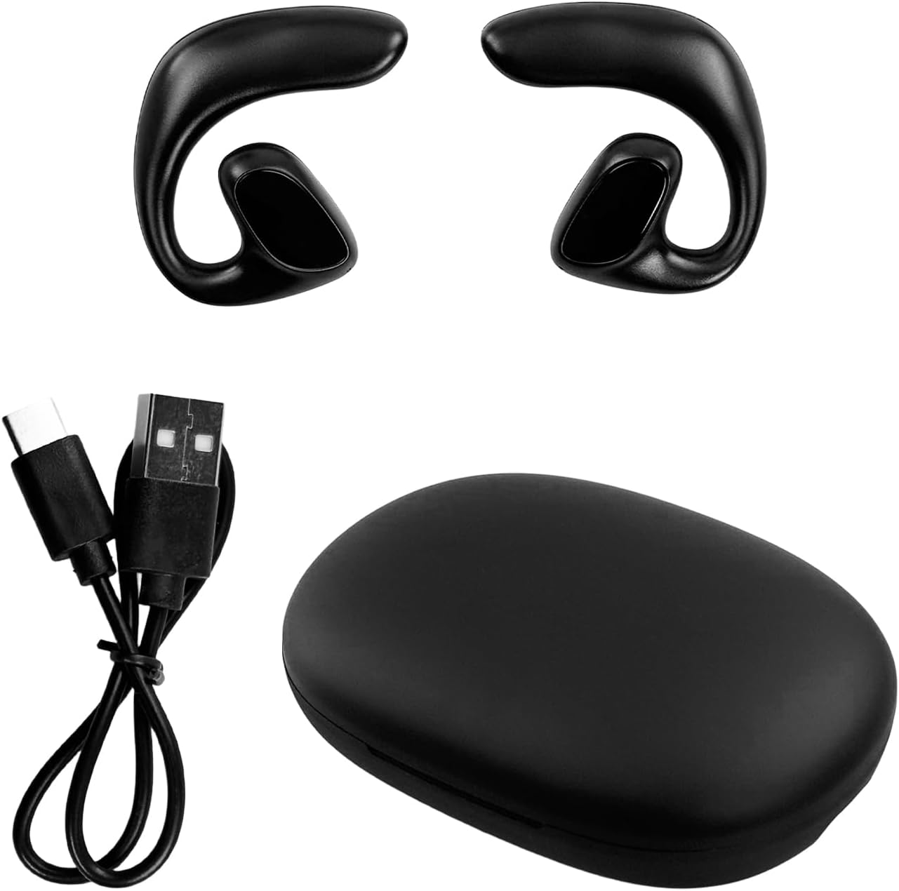 M8 Language Translator Earbuds, Wireless Bluetooth Smart Translation Earbuds 144 Languages Speech Translator Earphones for Travel Business Learning image number 1