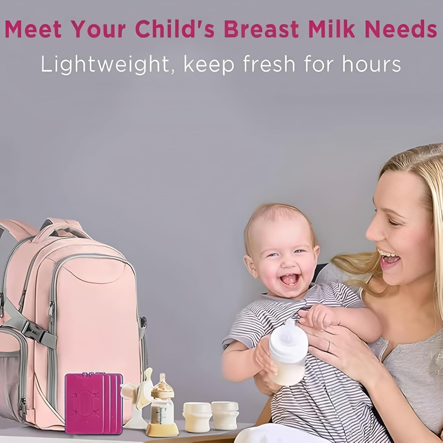 Ice Pack，Ultra-Thin Reusable Ice Packs for Lunch Boxes, Coolers & Breastmilk Bags - Long-Lasting Cooling Solution to Keep Food Fresh 4Pack (Rose Red) image number 6