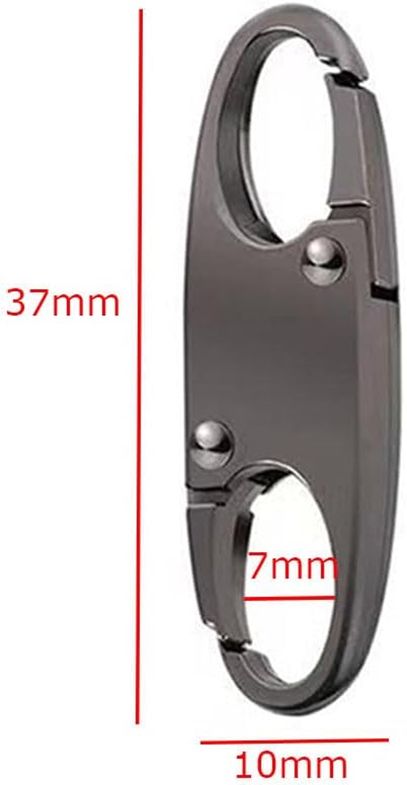 Naisfei 4 Pcs Zipper Clip Theft Deterrent, S Shaped Zipper Connectors, Double Zipper Pull Replacements, Zipper Clips anti Theft, Zipper Pull Repair Pull Tabs Zipper Slider Replacement Metal Zipper