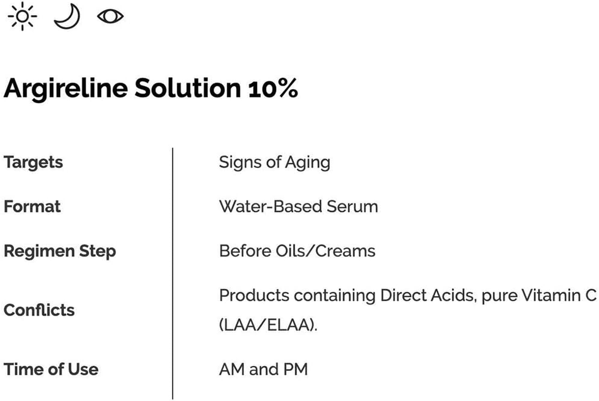 The Ordinary Argireline Solution 10% (30Ml) a Lightweight Serum with 10% Argireline Peptide Complex for anti Aging image number 1
