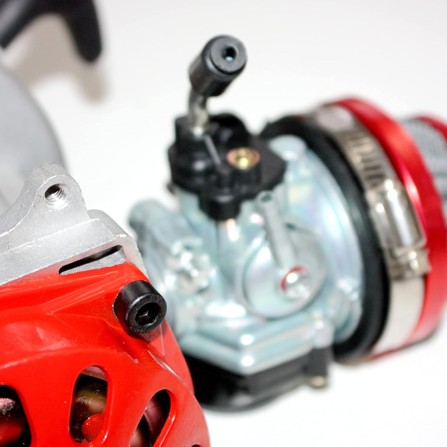 BLYGO Performance Racing Red 49Cc 2 Stroke Engine Motor Mini Pocket Quad Dirt Bike ATV image number 1