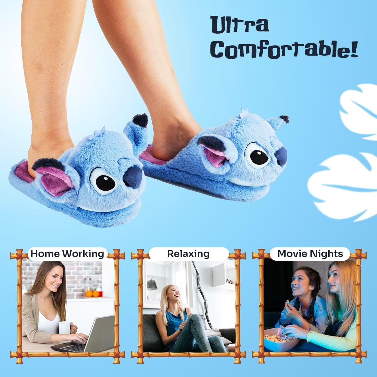 Disney Women'S Comfortable Slippers in Sizes 34-41 Suitable for Teenagers Girls Guest Slippers Winter image number 5