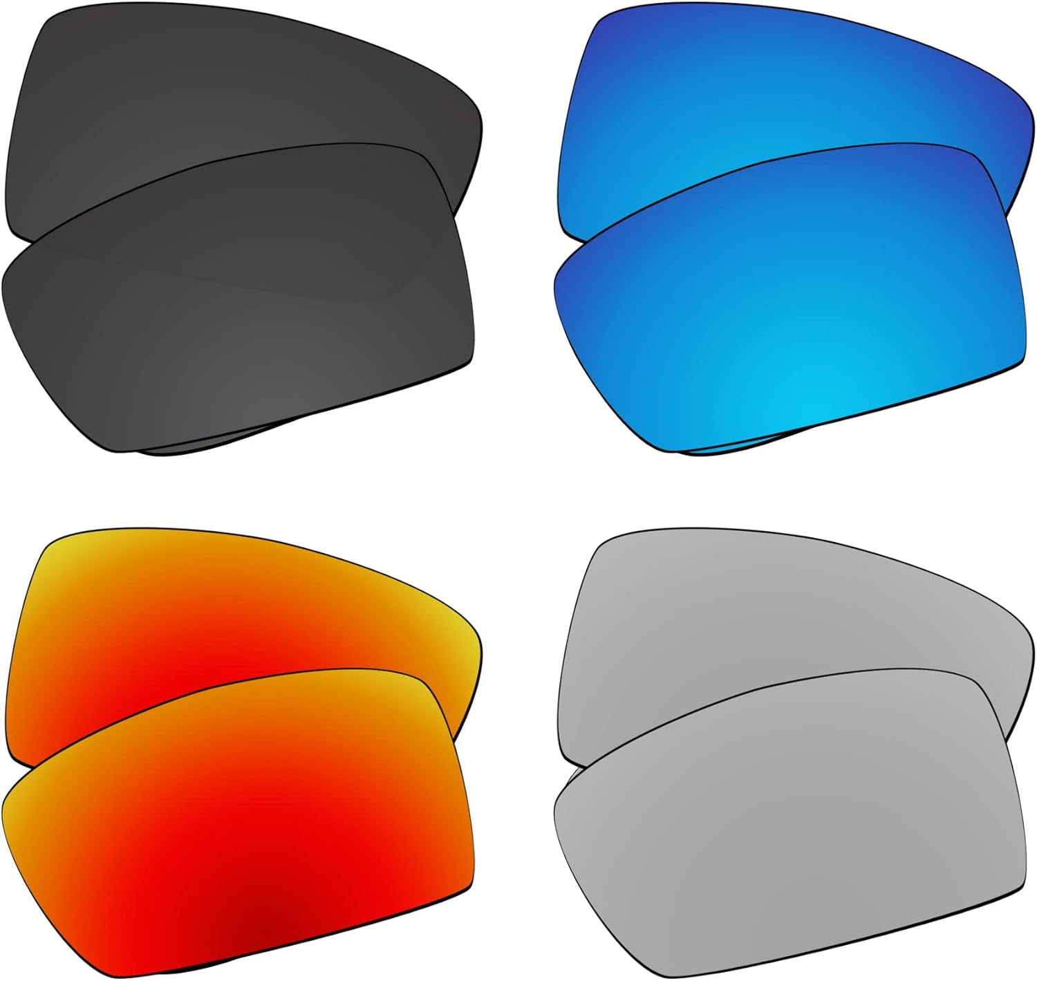 Ezreplace Lenses Replacement for Oakley Gascan OO9014 Sunglasses (Polarized Lenses) - Blue Violet image number 7