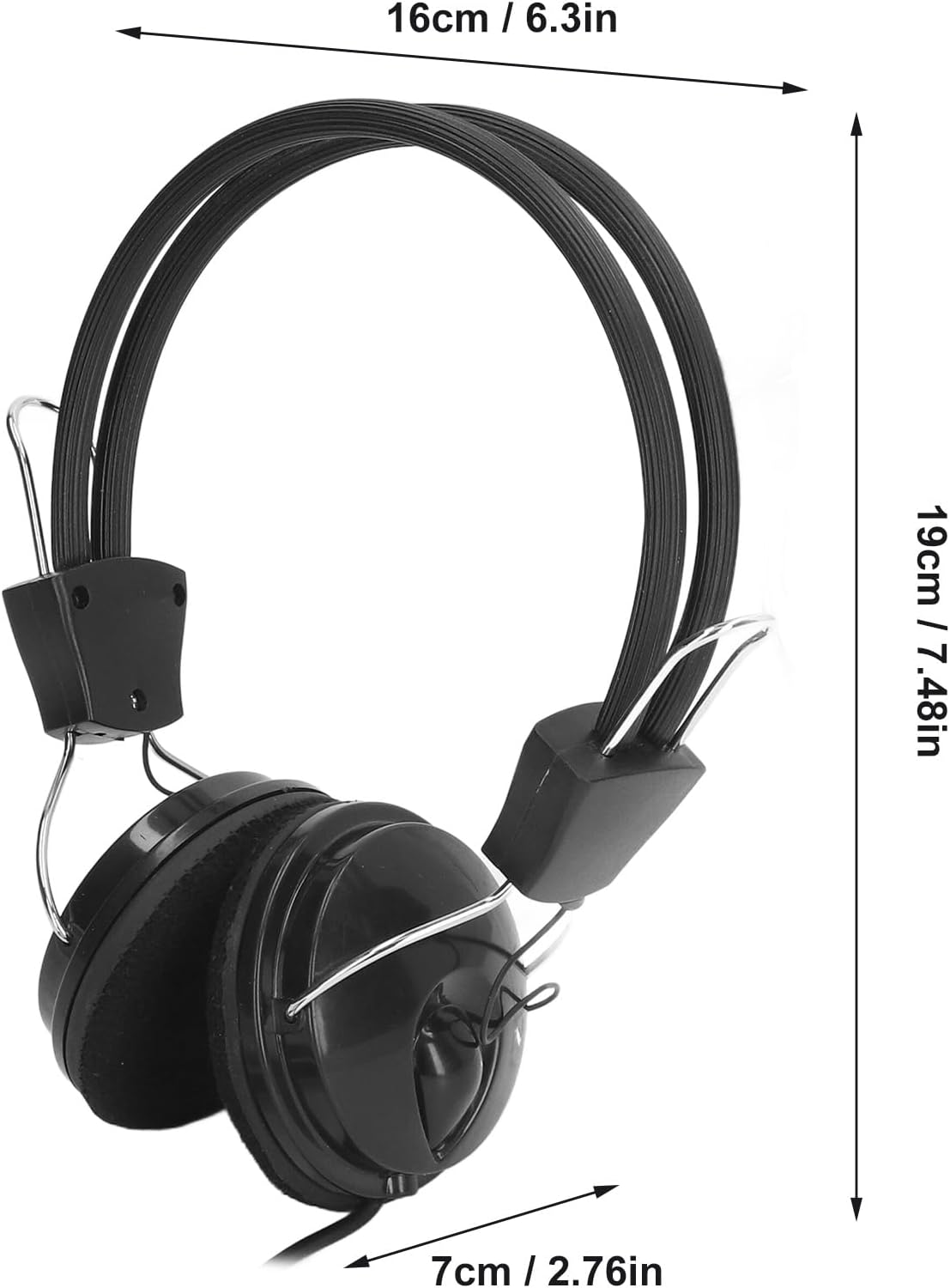 MUNEFE Metal Detector Headphone, Metal Detector Headset, 32Mm Hi Fi Speaker 3.5Mm Interface Earphone for Phone Tablet PC image number 1