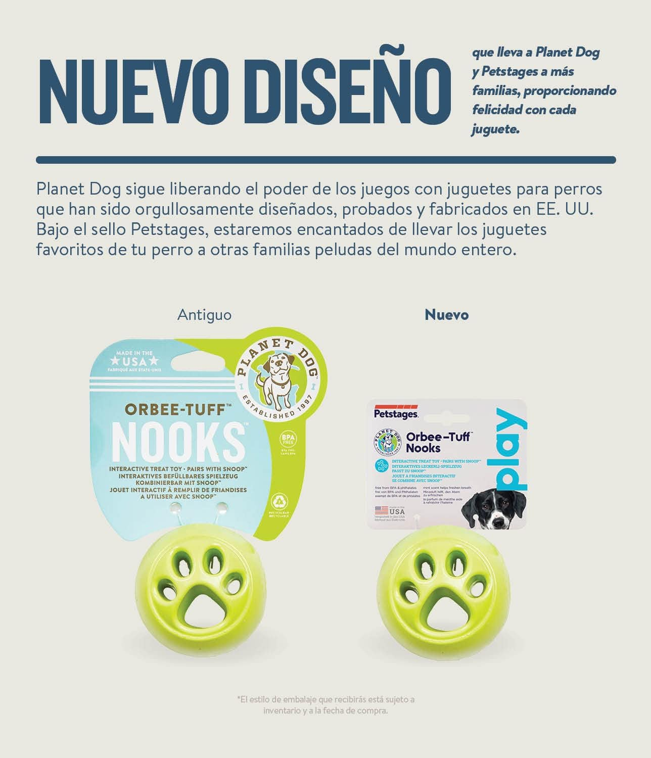 Planet Dog Orbee-Tuff Paw Print Nooks, Interactive Durable Dog Puzzle Toy, Made in the USA, 2.5-Inch, Green image number 1