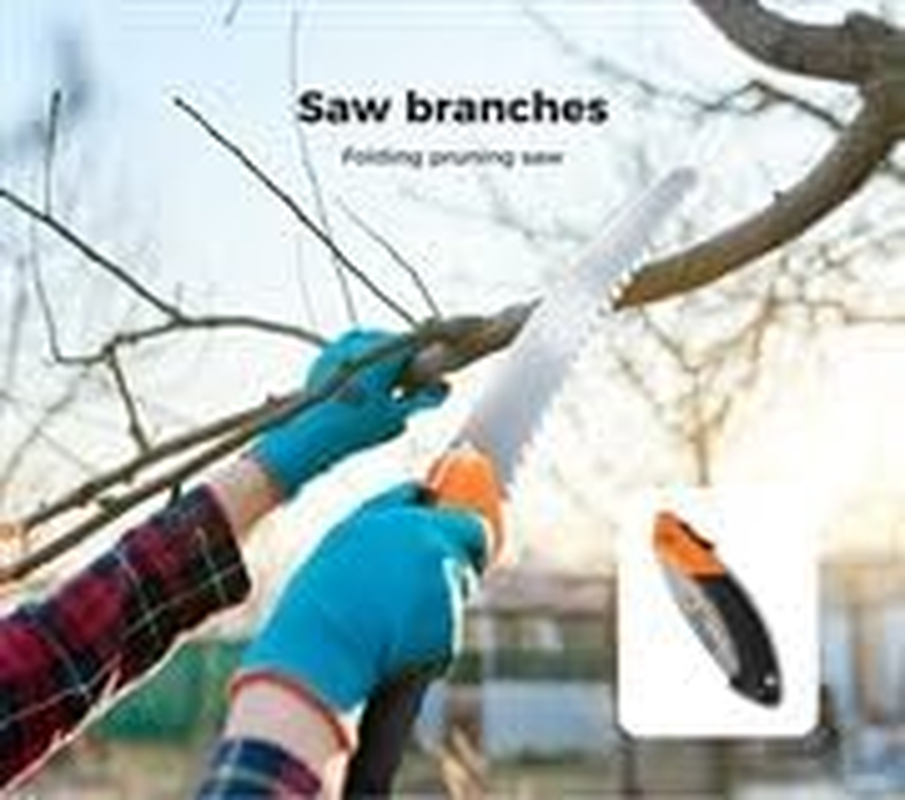 Lambu Garden Tote Bag with Tool Set, 8Pcs Outdoor Gardening Hand Tools Bag, Garden Multi Pockets Tool Organizer Contain Secateurs,Cultivator,Folding Pruning Saw,Trowel,Spray Bottle,Gloves,Culti-Hoe image number 6