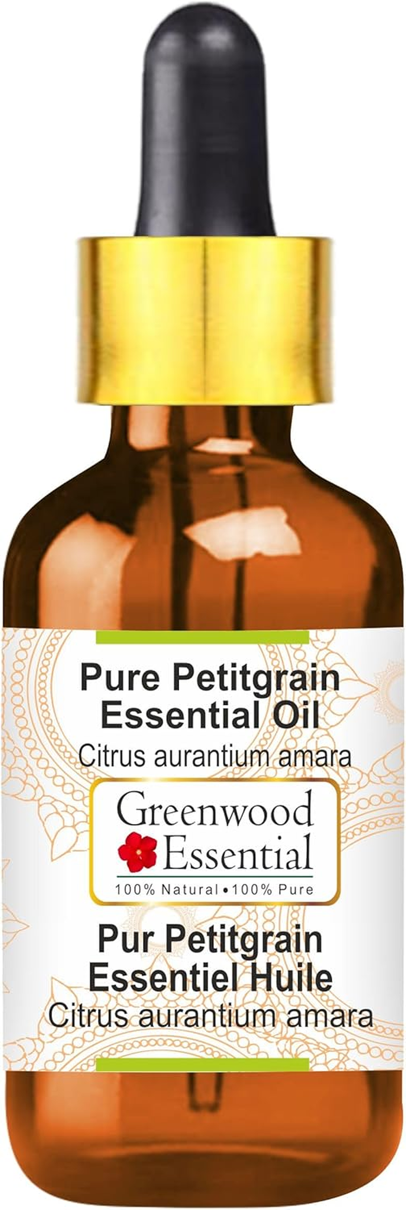 Greenwood Essential Pure Petitgrain Essential Oil (Citrus Aurantium Amara) with Glass Dropper Steam Distilled for Personal Care 10Ml (0.33Oz) image number 4