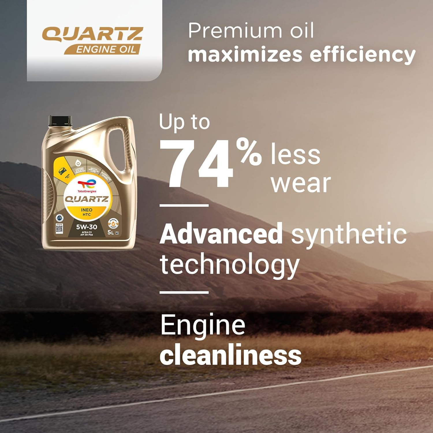 Totalenergies Quartz Ineo HTC 5W-30 Engine Oil 5 Liter image number 1