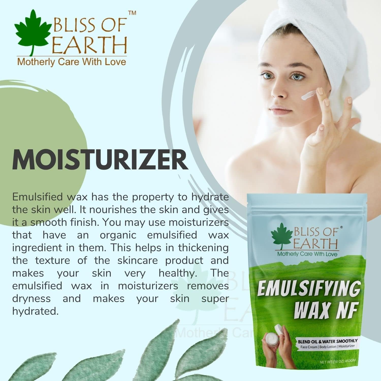Bliss of Earth Emulsifying Wax NF Cosmetic Grade Wax Best for Thickening Soap, Lotion, Body Moisturizer & DIY Products 113Gm