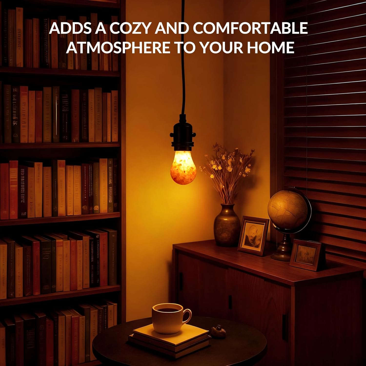 Brightark E27 LED Bulbs, E27 Edison Screw Bulb 6W, Himalayan Salt Light Bulb Warm Wihte 2200K, Amber Light Bulbs for Bedroom, Living Room, Non Dimmable image number 2