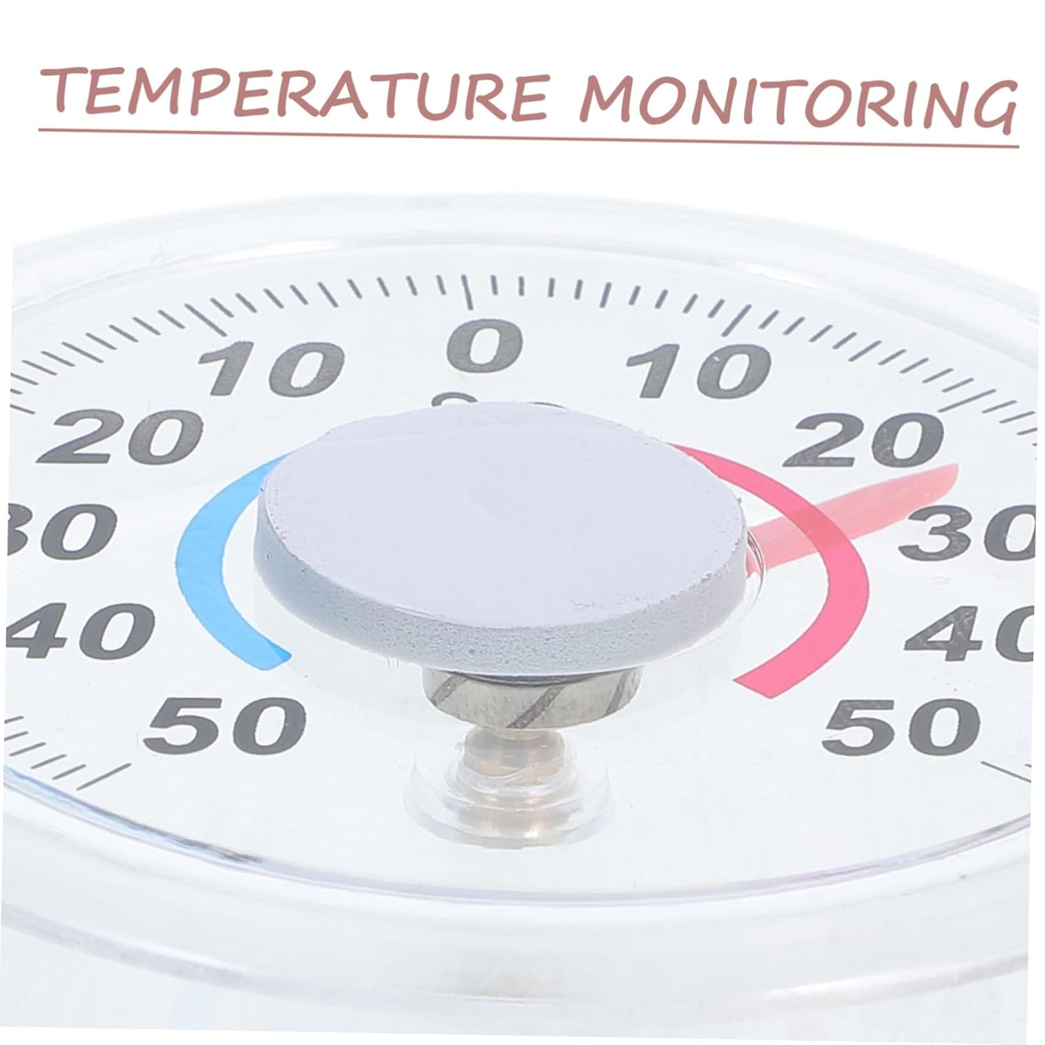 4Pcs round Plastic Temperature Gauge Easy Installation Analog Thermometer for Indoor Outdoor Window Door Use Lightweight Portable Temperature image number 6