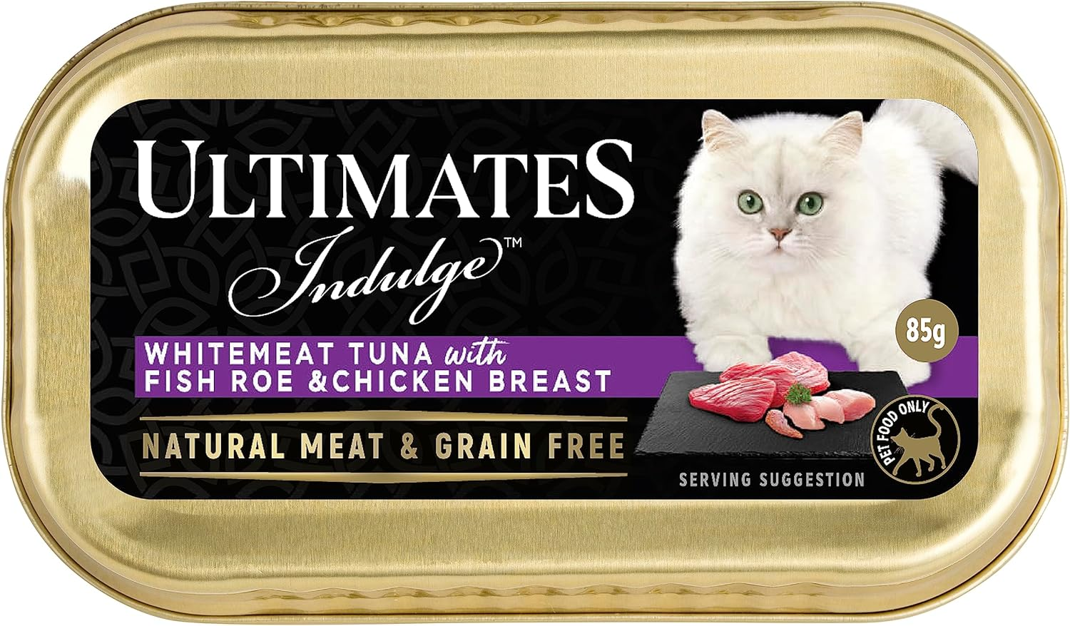 Ultimates Cat Pet Food Whitemeat Tuna with Fish Roe and Chicken Breast, Adult, 80 X 85G, 80 Piece image number 2