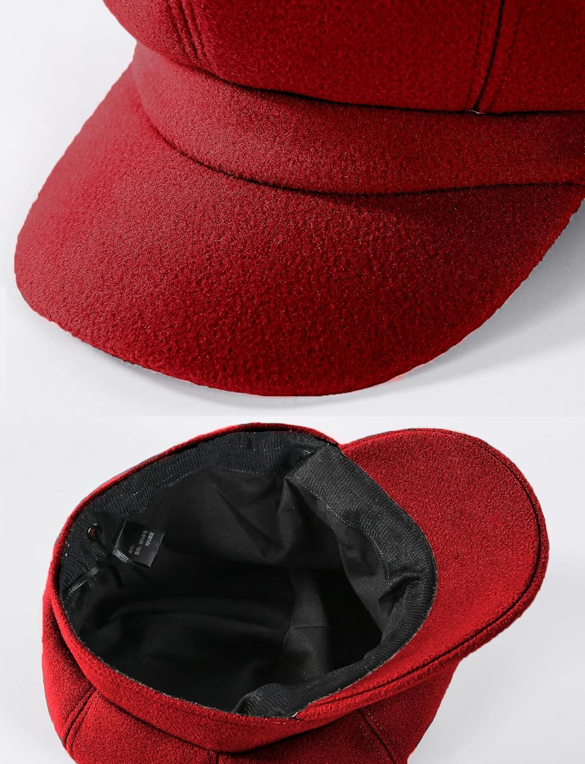 KEOYA Women Newsboy Cap Cabbie Hat Vintage Visor Beret Hat Wool Fashion 8 Panels Paperboy Cap - Grey image number 7