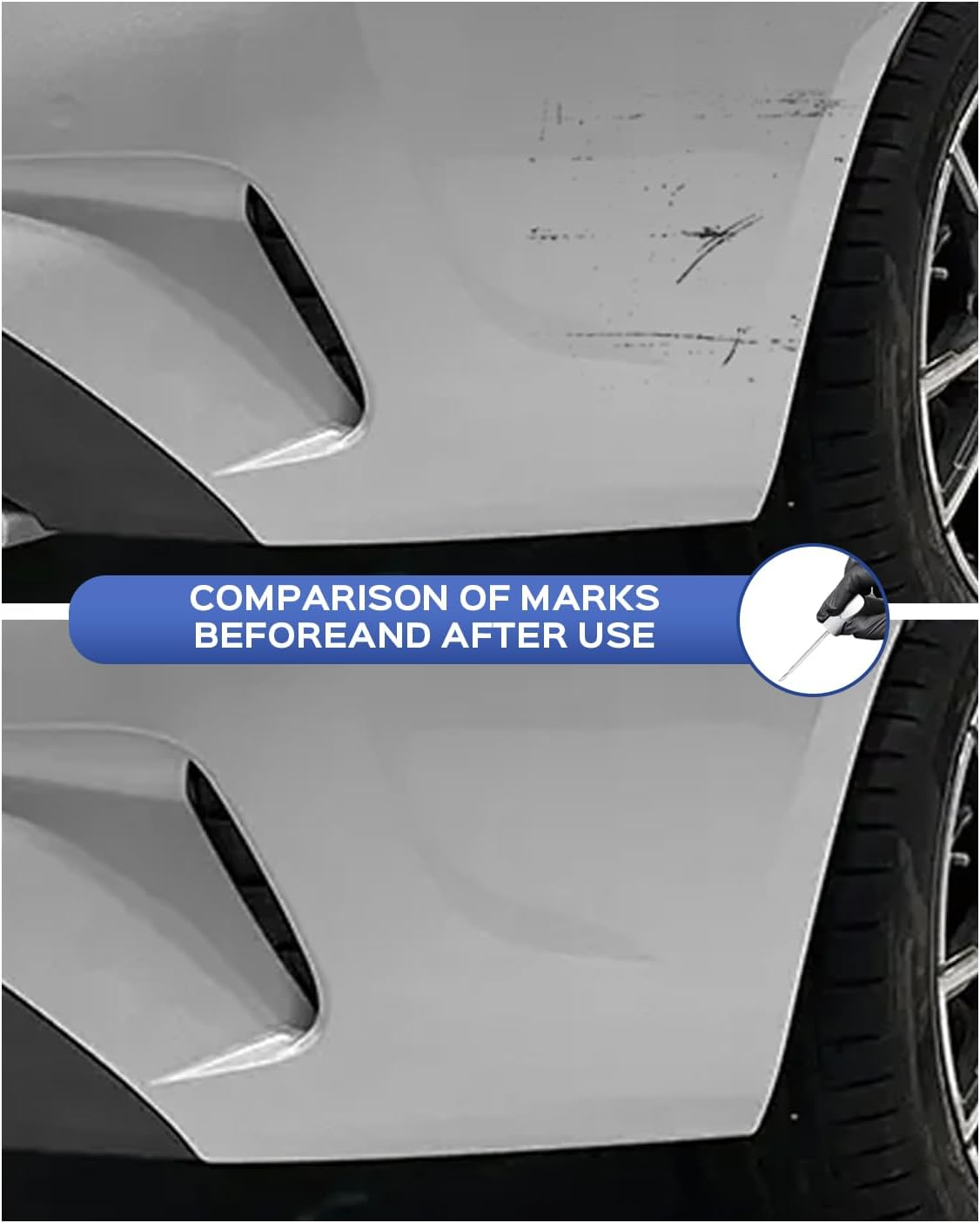 Touch up Paint for Bmw-Exact Match&ndash;Chips and Nicks Touch up - Mineral White Metallic Tricoat(A96) image number 2