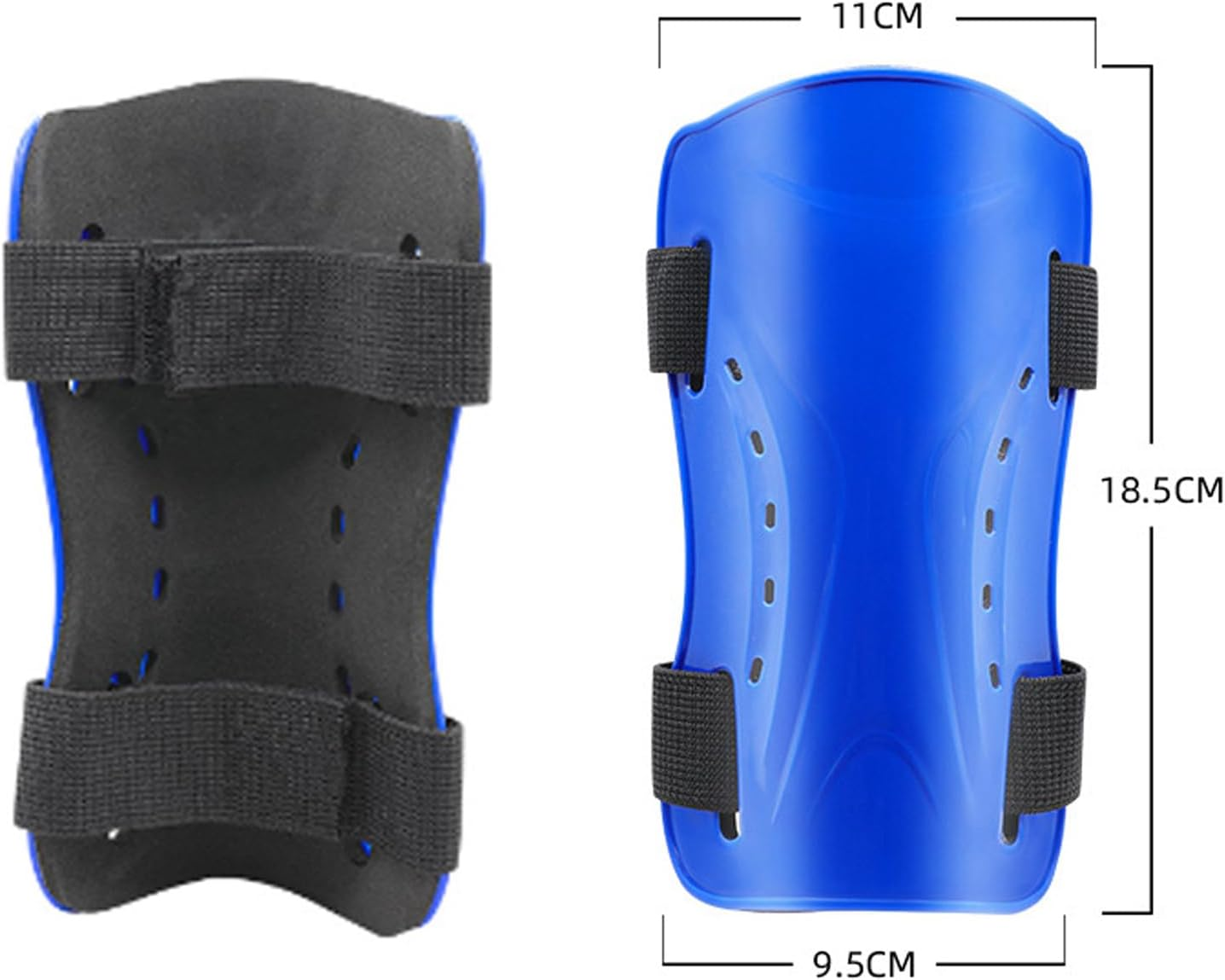 TRADERPLUS Soccer Shin Guards with Breathable EVA Cushion, Adjustable Strap image number 3