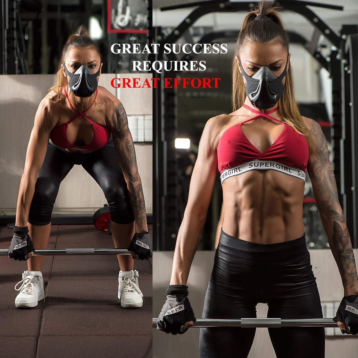 LQLXLY High Altitude Training Mask, 24 Breathing Resistance Levels, Black, Ultimate Fitness Cardio Workout Equipment image number 1