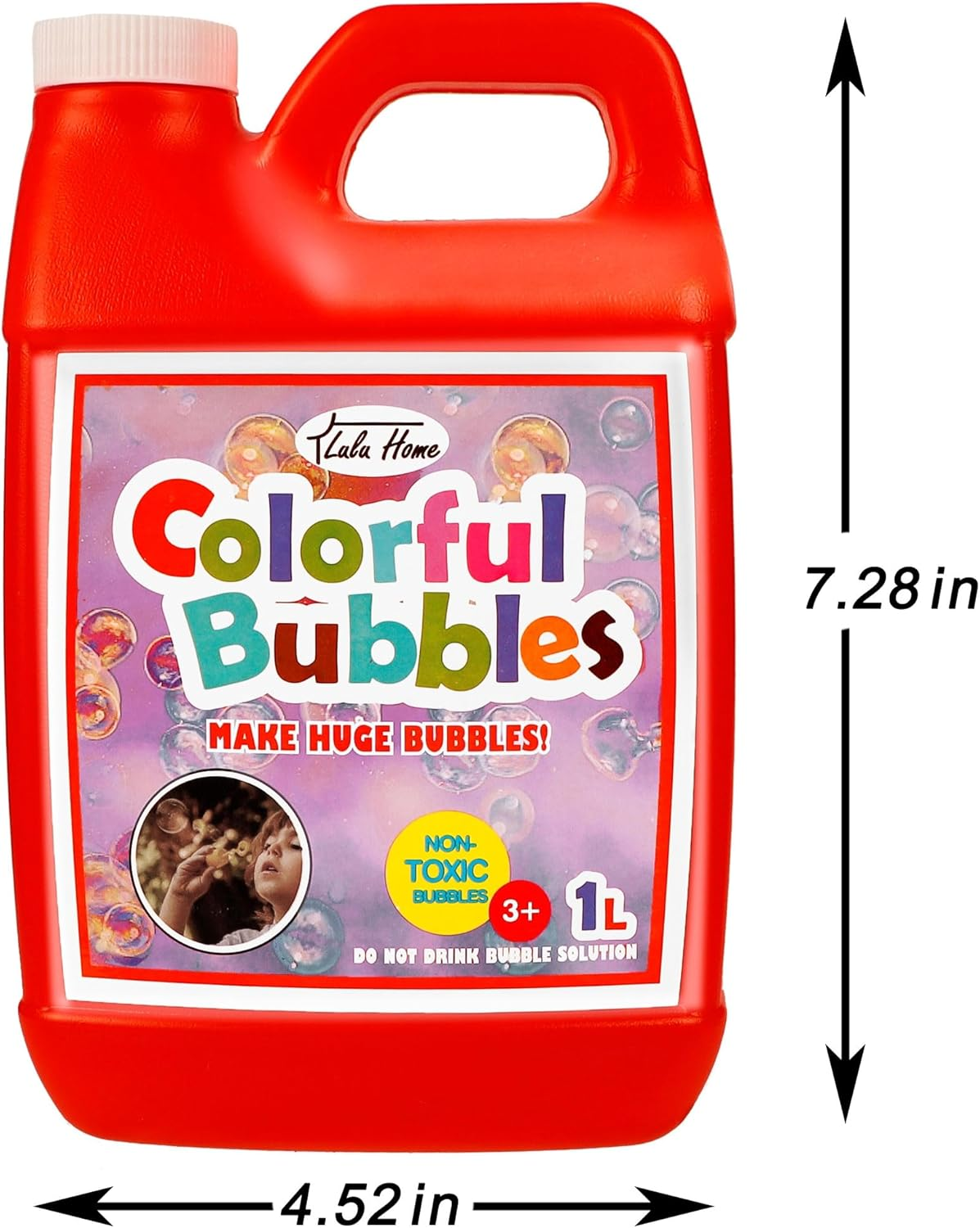 Lulu Home 2 Packs Bubble Concentrated Solution, 2 L/ 67.6 OZ Bubble Refill Solution for Kids Bubble Machine, Giant Bubble Wand, Bubble Blower, Halloween/Birthday Party Favors - up to 5 Gallons image number 6