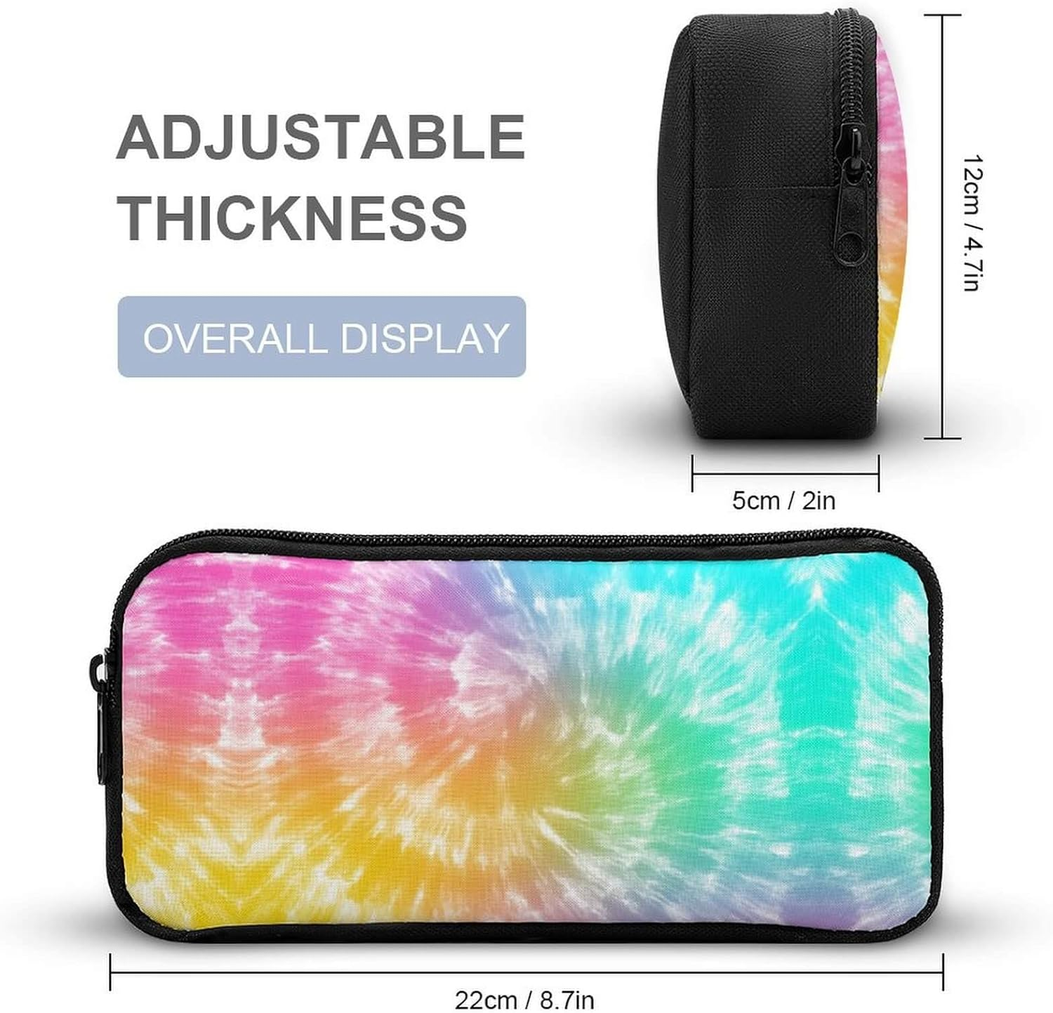 Homieblanket Tie Dye Backpack for Kids Girls Boys School, 16 Inches Tie Dye Theme Bookbag,Tie Dye Backpack for School image number 2