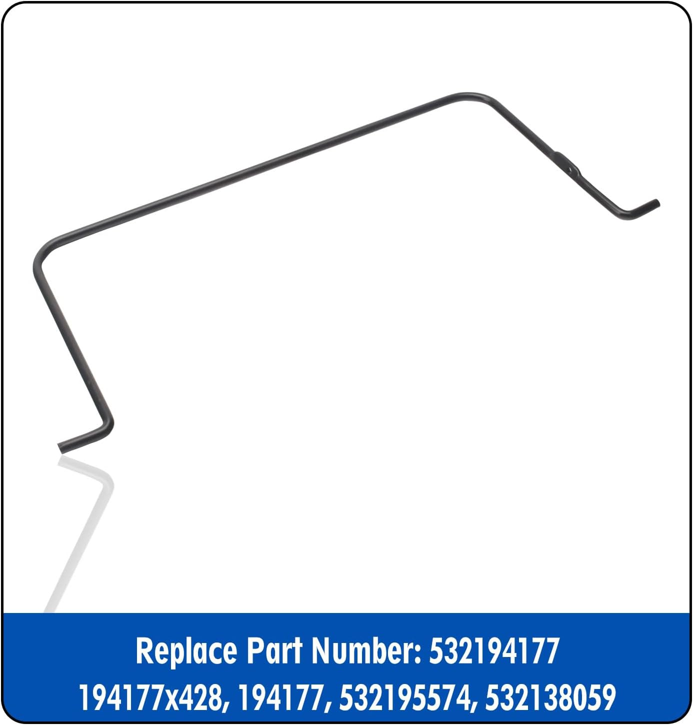LEAFLEX 532194177 Lawn Mower Bail Control Bar (13 5/8" X 6 5/8") Compatible with Husqvarna, Poulan, Murray, Craftsman, A-Riens Walk behind Lawn Mower 194177X428 532138059 532195574 image number 3