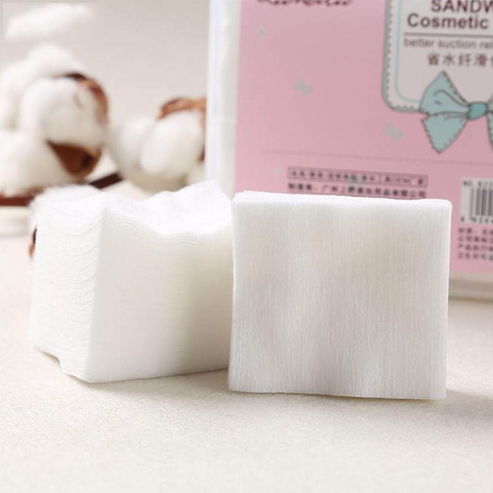 Healeved Cotton Wool Pads - 1000 Pcs Cotton Pads, Non-Fleecing, No Shed, 100% Pure Cotton Wool for Make-Up Removal, Discs Face, Nails, Manicure - Disposable Make up Remover Pads image number 2