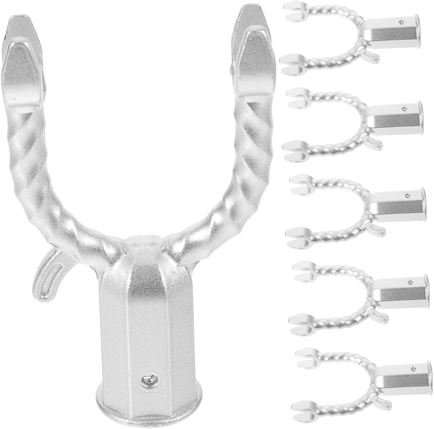 Plants Training Tools Branches Fixing Tool for Outdoor Gardens 6Pcs Silver Aluminum Alloy Tree Braces Lightweight to Support Fruited Trees and Improve Photosynthesis