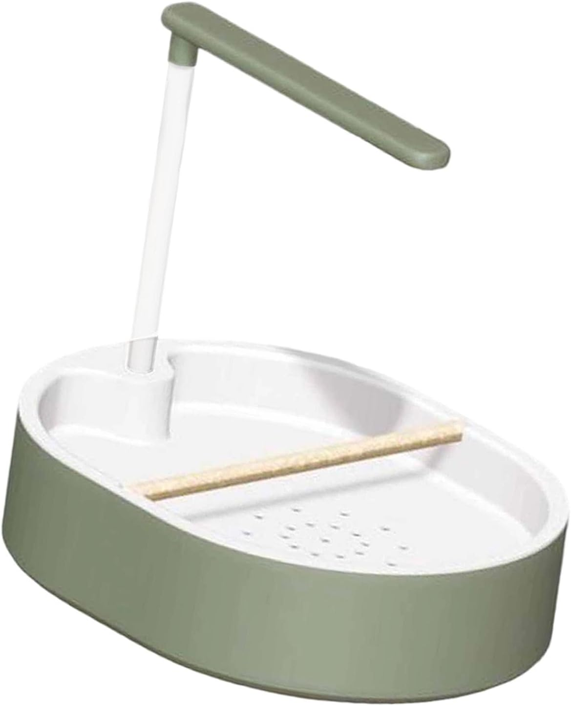 Generic Parrot Shower Automatic Bird Bathtub Indoor USB Cage Accessories Compact with Parrot Perch Bathing for Parakeet Medium Birds image number 1