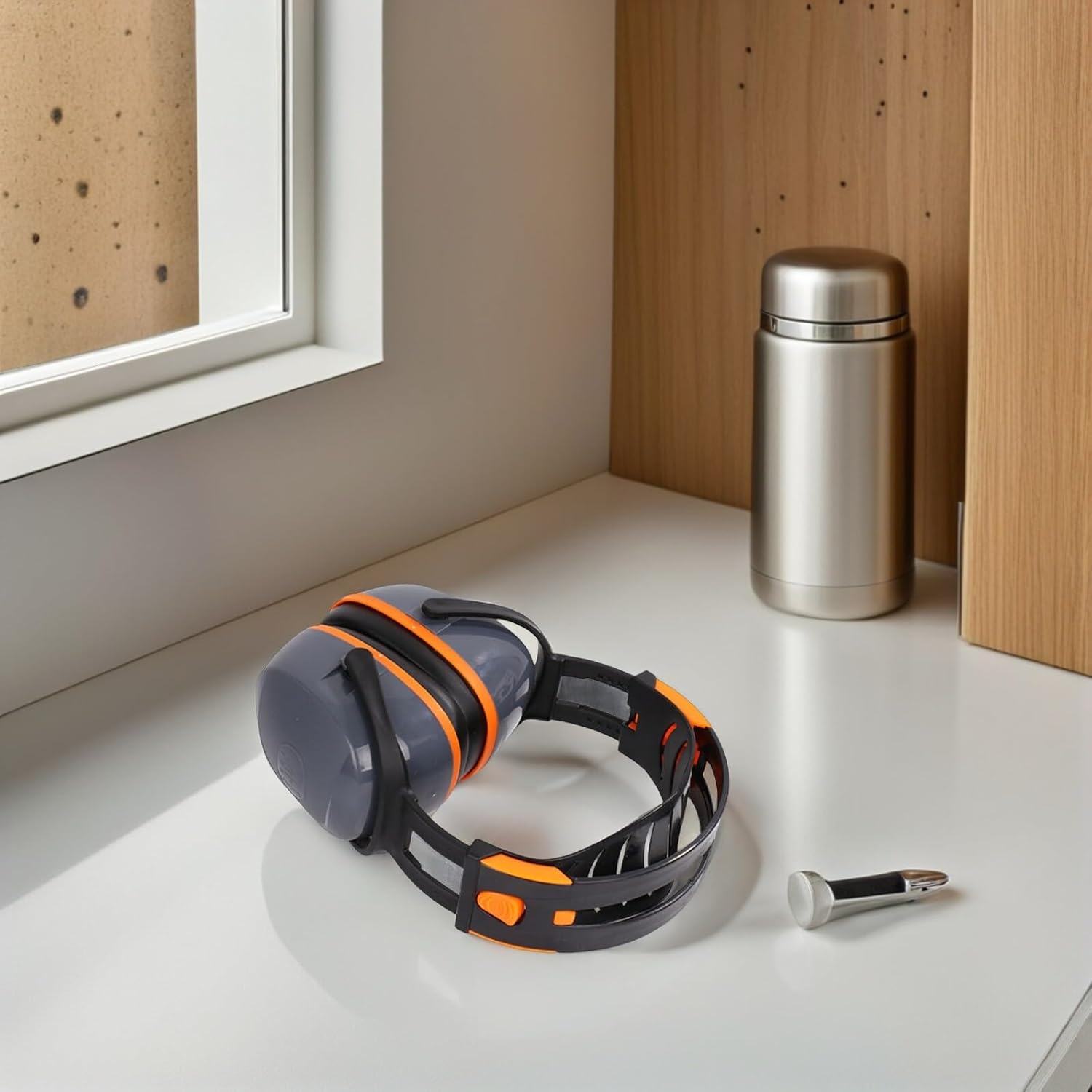 CANIGHT Ear Protection Earmuff Lightweight Hearing Protection Headphones for Drum Practice Construction and Loud Environments Durable Design for Comfort and Noise Reduction image number 5