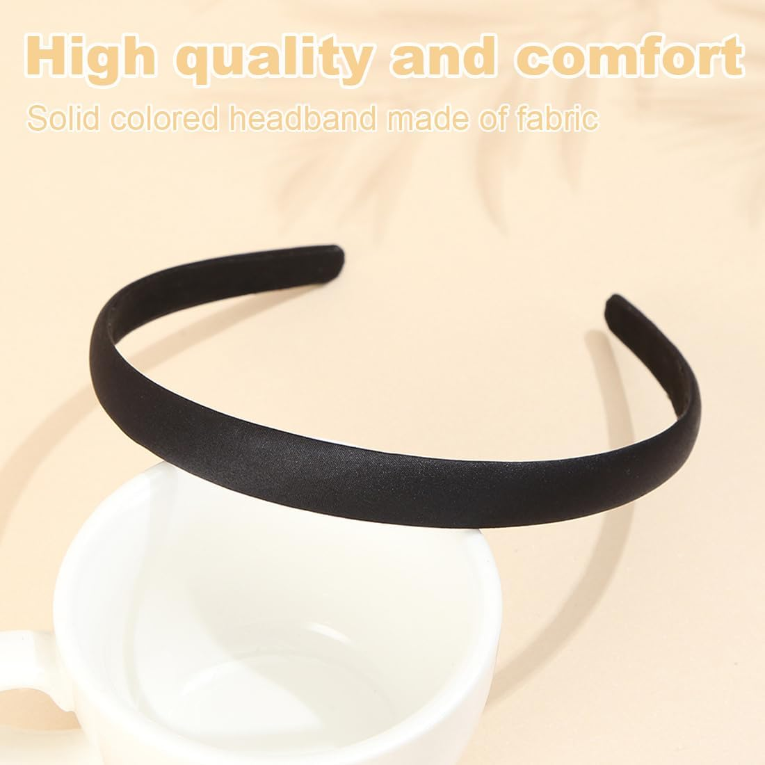 DLPRK 2 X Hair Bands, Women'S Solid Colour Simple Hair Accessories, Girls Fashion Hair Accessories image number 4