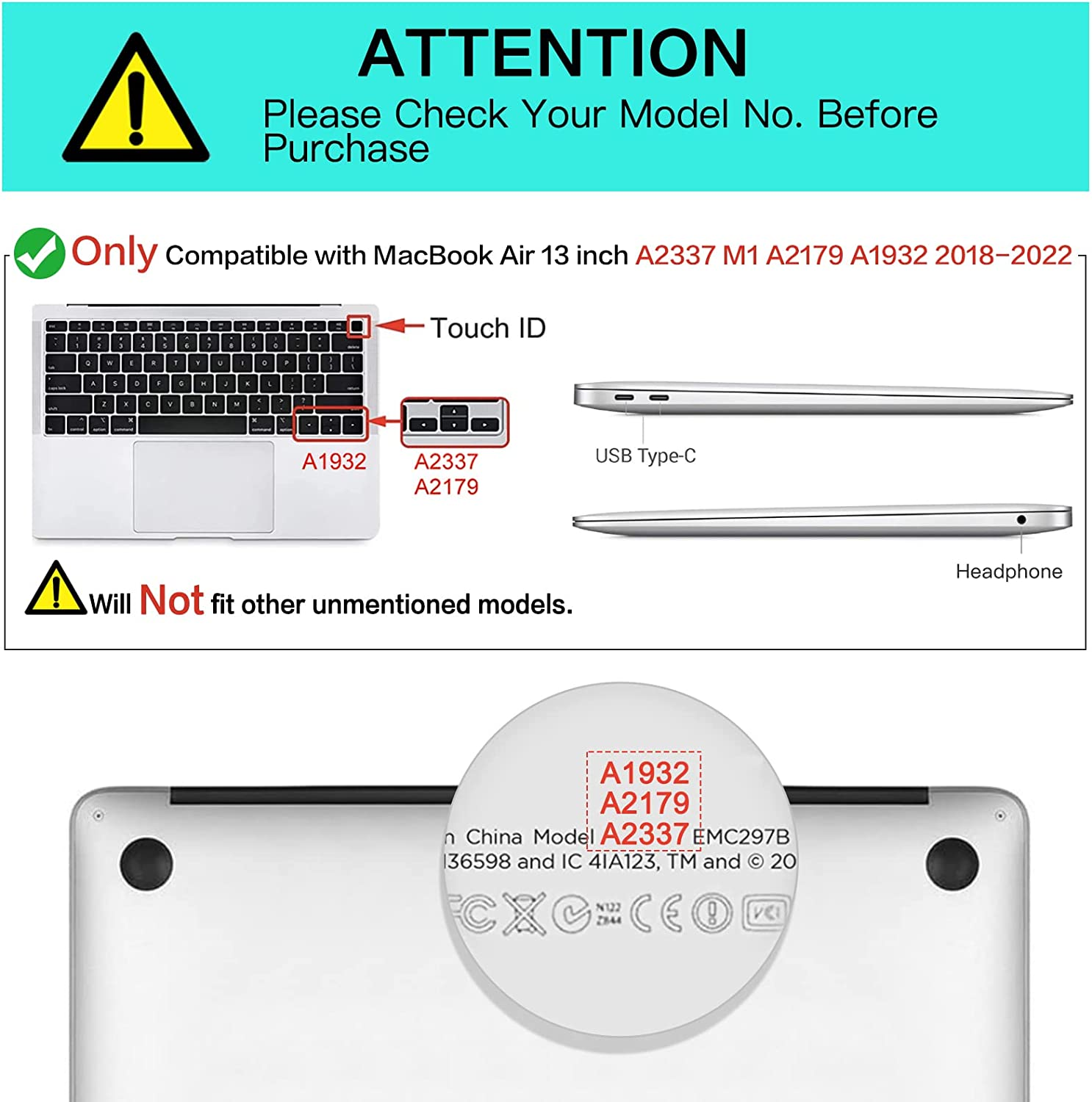 MOSISO Compatible with Macbook Air 13 Inch Case 2022 2021 2020 2019 2018 Release A2337 M1 A2179 A1932 Retina Display, Plastic Pattern Hard Case&Keyboard Cover&Screen Protector, Creative Wave Marble image number 4