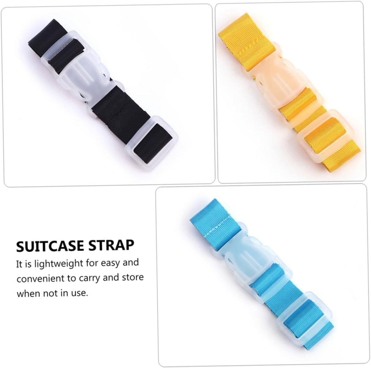 CALLARON 5Pcs Luggage Buckle Straps Suitcase Belts Travel Hanging Buckles for Secure Baggage Attachment image number 5