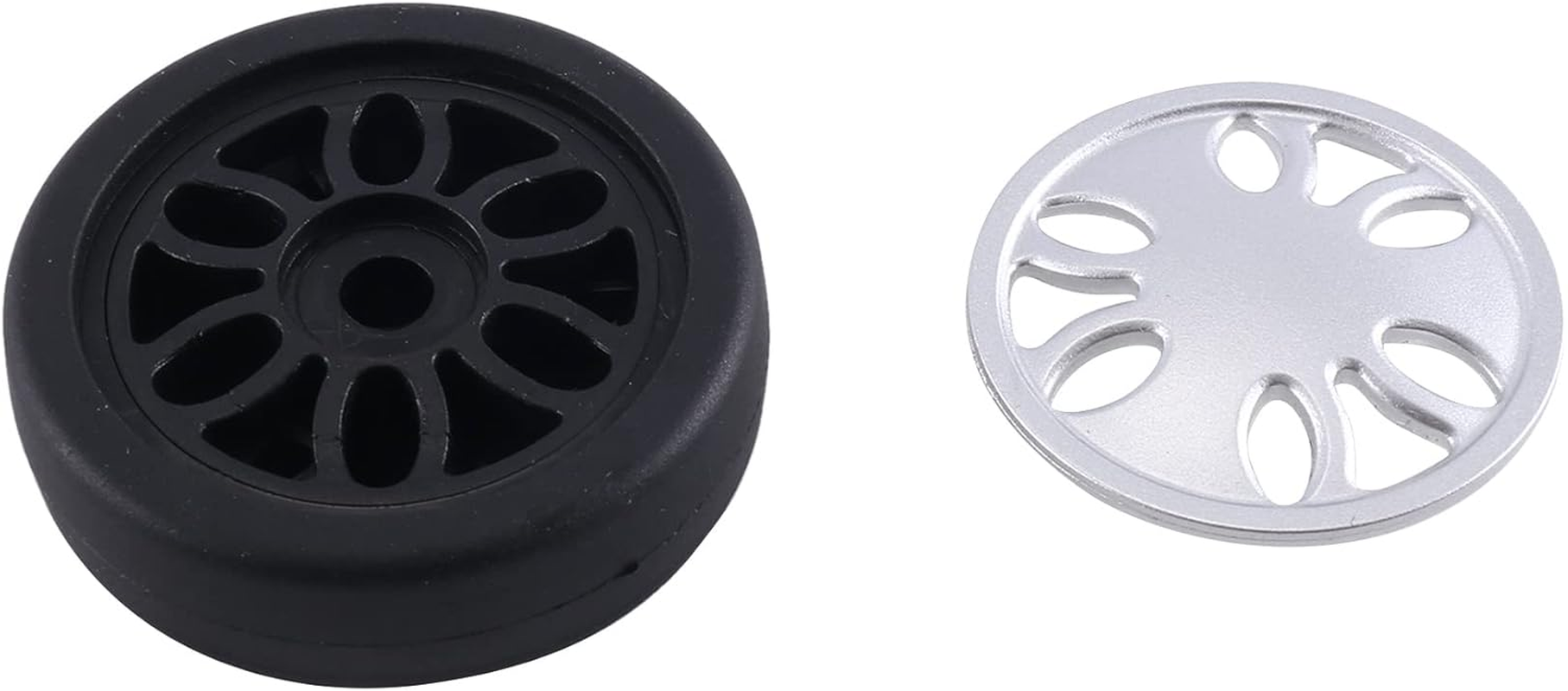 Tuperoymse M6 50Mmx12Mm Luggage Suitcase Replacement Wheels Wear PU Caster Deluxe Repair Tool 1 Pair image number 2