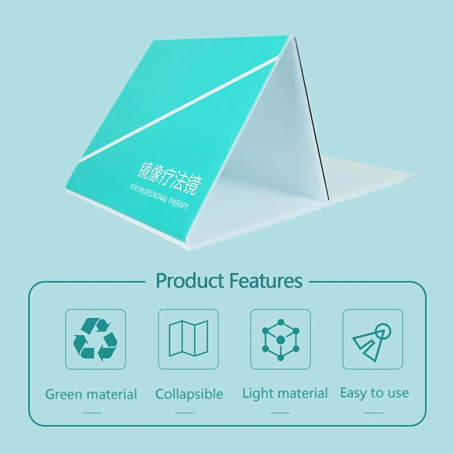 Smart Mirror Therapy Box, Foldable Mirror Therapy Mirror, Mirror Position Adjusts, for Phantom Limb Pain, Stroke Rehabilitation, CRPS, Focal Dystonic Pain Relief, Other Chronic Pain Conditions