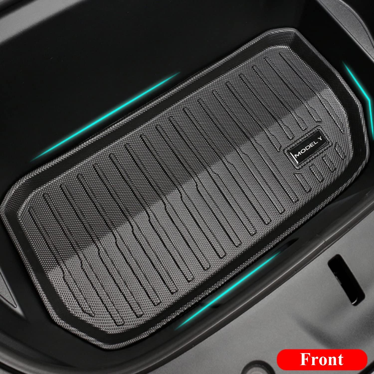 Yotsuba for Tesla Model Y Cargo Mat Front Rear Trunk Toolbox Tray Mat Set Well Storage, for Tesla Model Y 2020-2025 April (Not for Juniper) image number 5