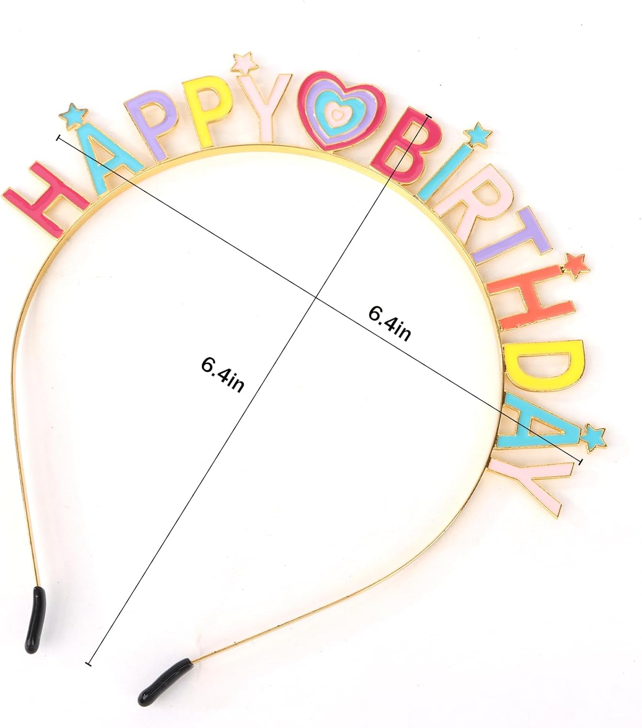 Srotmirw Hair Rings for Women, 1 Piece Birthday Headband for Girls, Hair Accessories image number 4