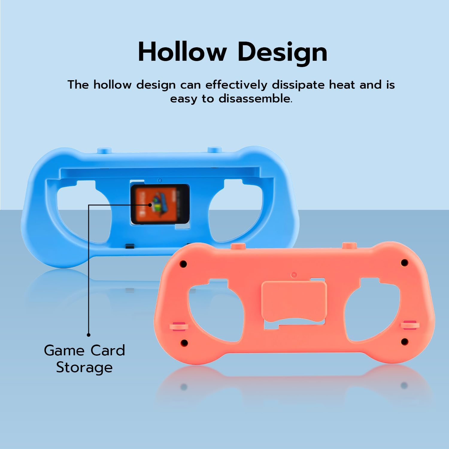 Mcbazel Joy Con Controller Grips for Switch 2- Ergonomic Switch 2 Accessories with Spring-Adjustable Wrist Strap, ABS Protection & Hollow Heat Dissipation Design for Switch 2 Joy Cons
