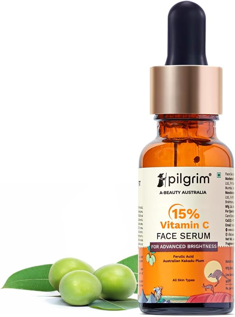 Pilgrim 15% Vitamin C Face Serum for Glowing Skin for Unisex 20Ml Orange image number 4
