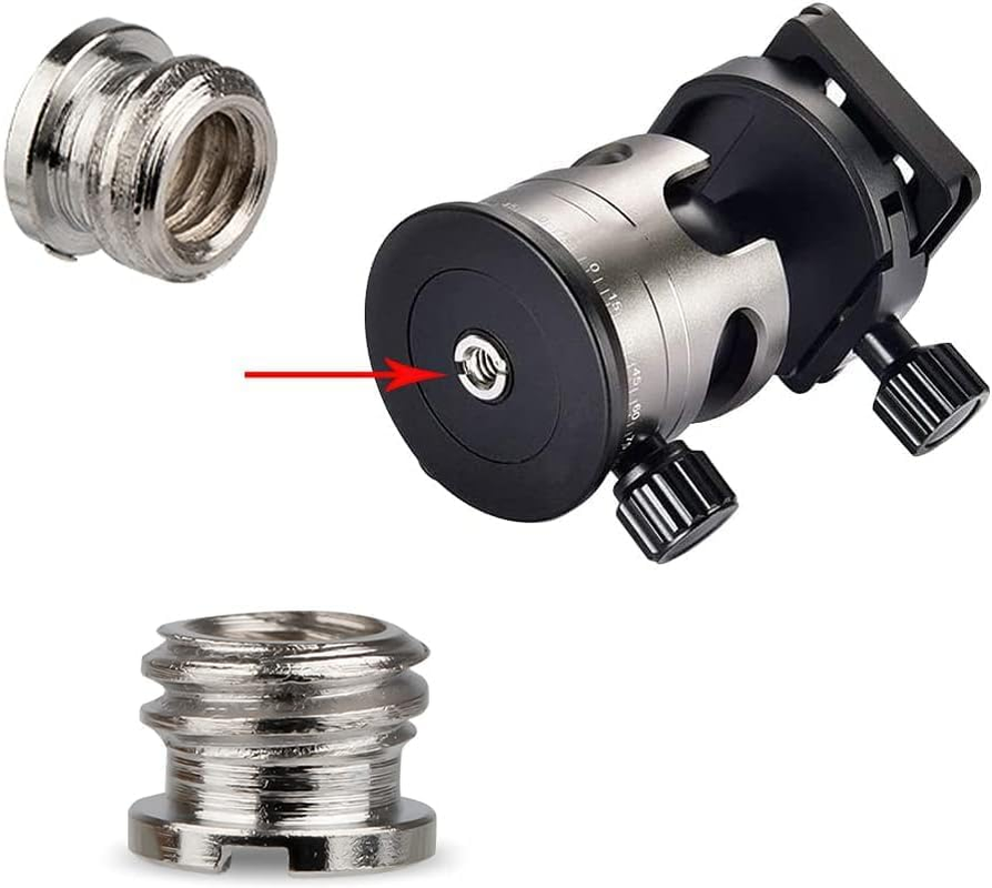 Convert Screw Adapter, 12 Pcs Camera Convert Screws, 1/4 Inch to 3/8 Inch Thread Adapters Reducer Bushing Tripod Screw Camera Spigot Convert Screws for Camera Tripod Ball Head Gimbal Flash Support image number 2
