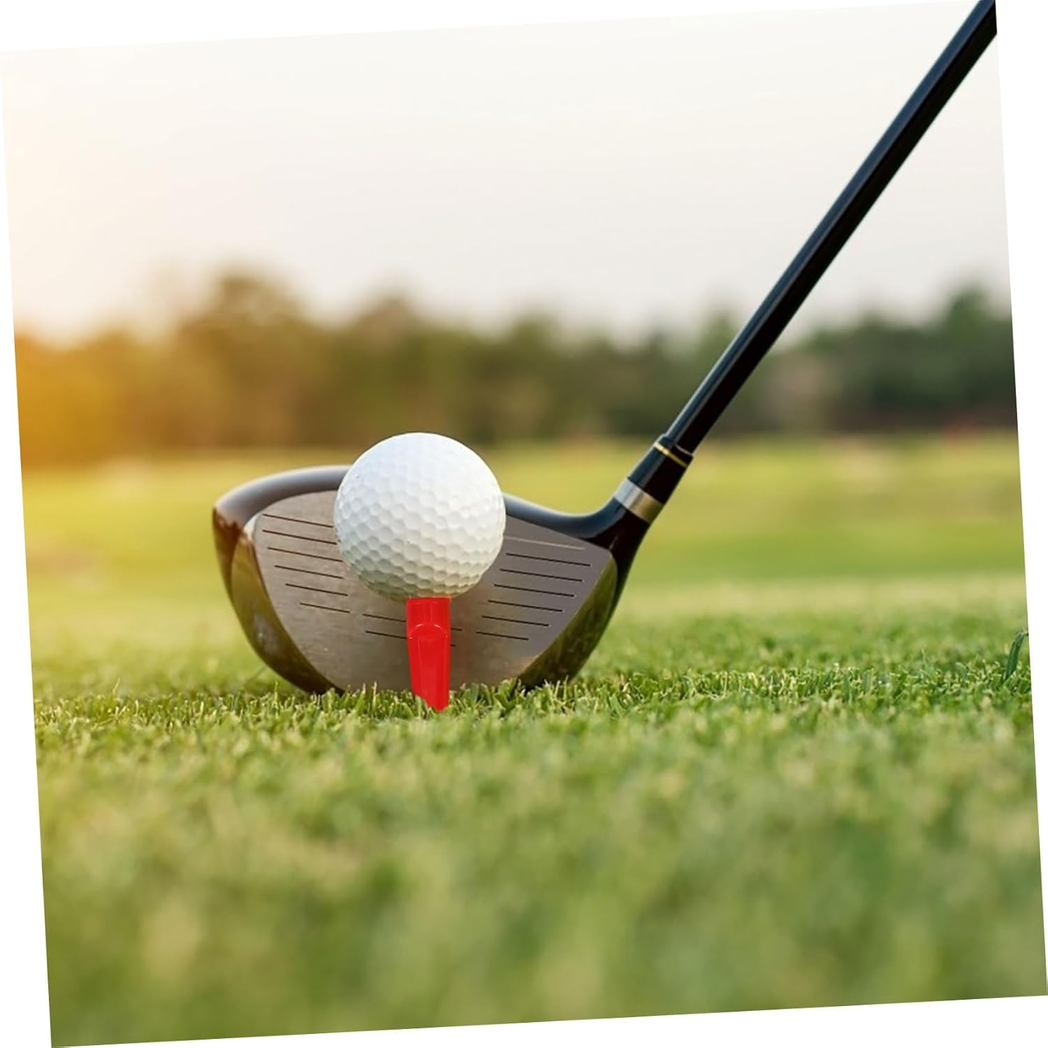 OHPHCALL 50Pcs Unbreakable Plastic Golf Tees Flat Training Equipment Accessories Colors Lightweight for Training image number 5