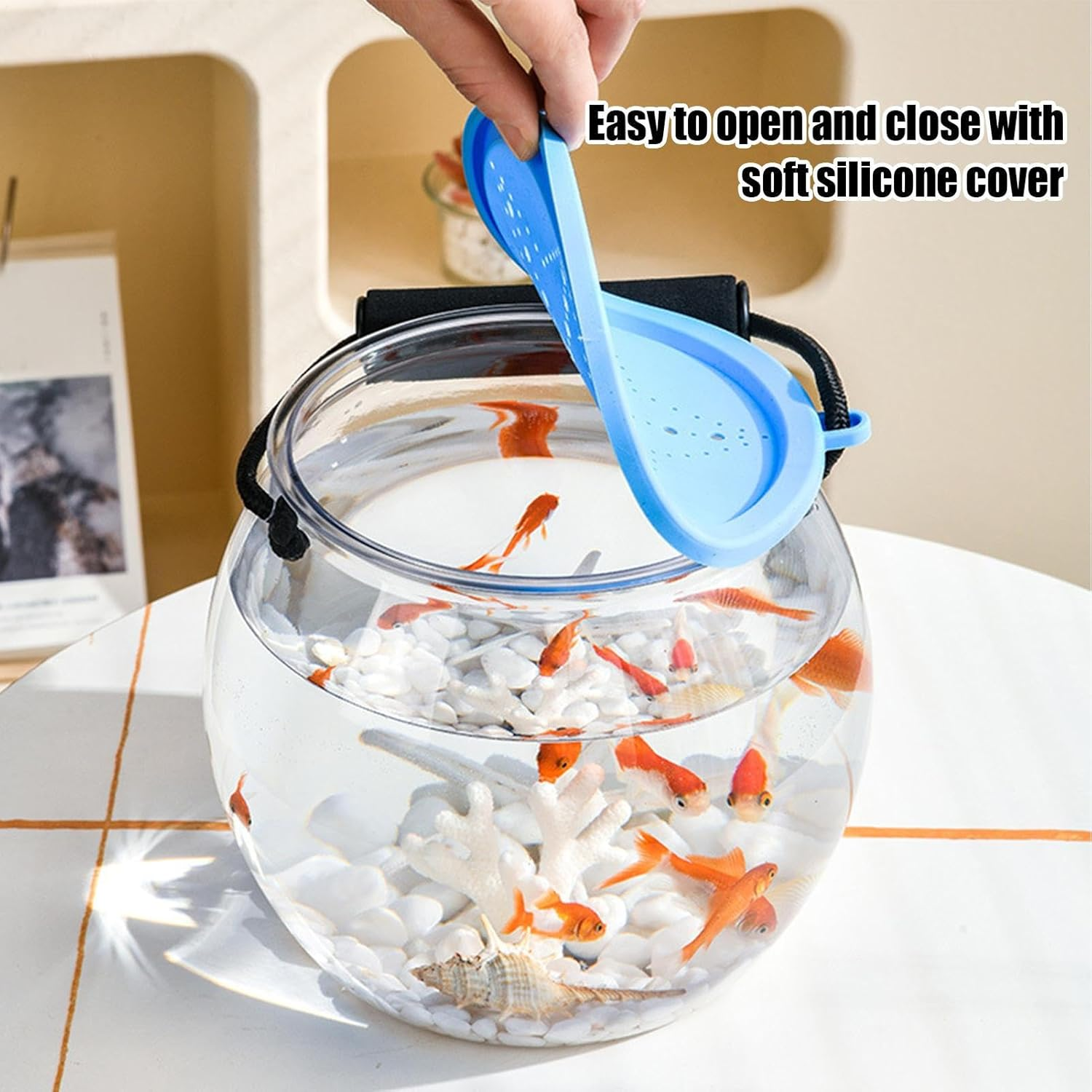 Portable Fish Tank | Clear Fish Bowl - Leak-Proof Storage Box for Tournament Catch Weighing Live Bait Preservation image number 5