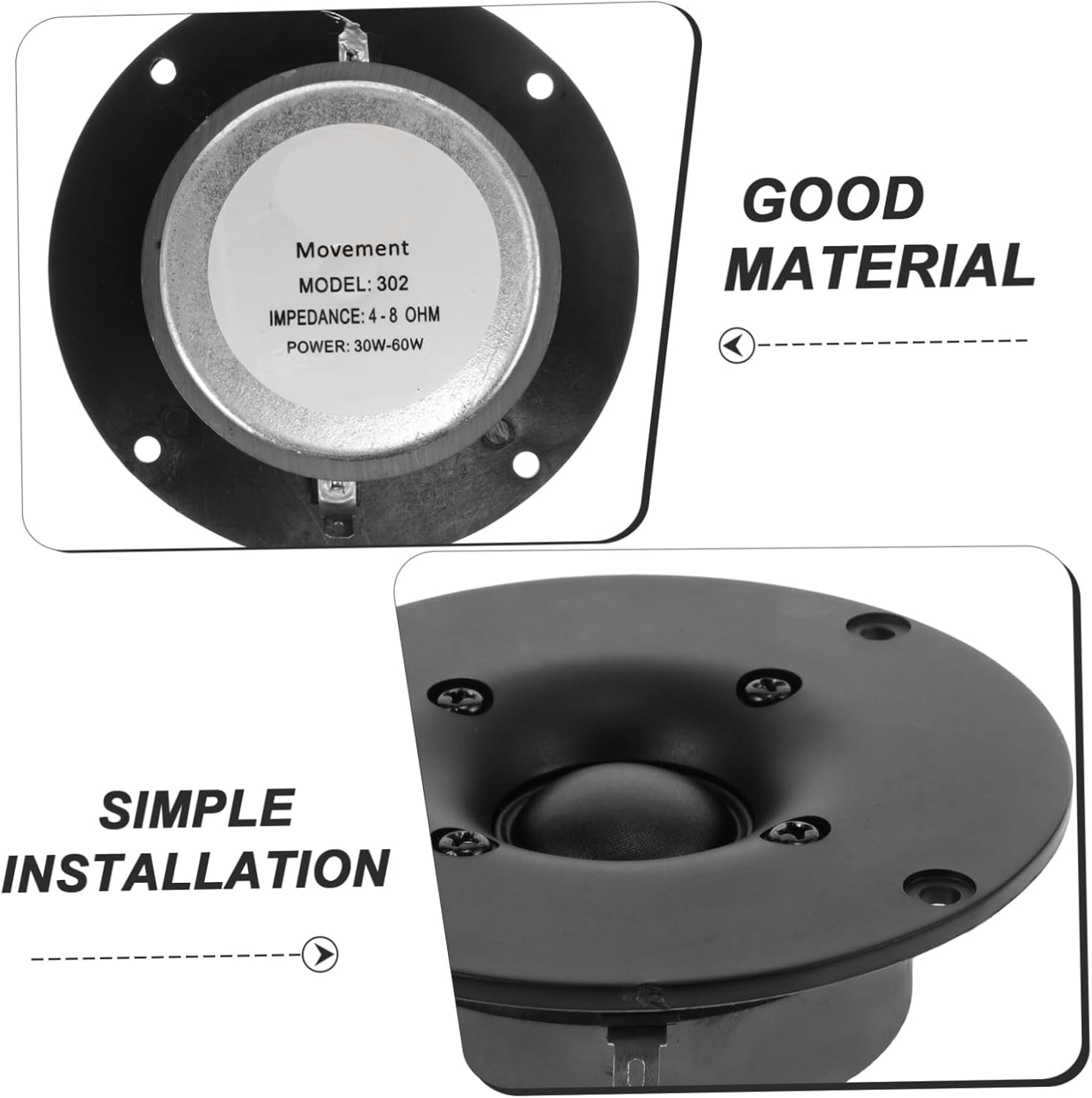 Full Range Car Audio Speaker Kit Car Tweeter High Fidelity Sound Easy Install Fit image number 3