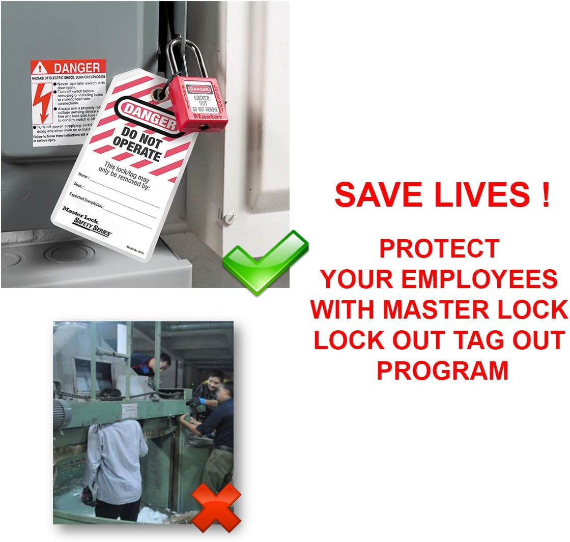 Master Lock 410 KD Safety Padlock, Black image number 6