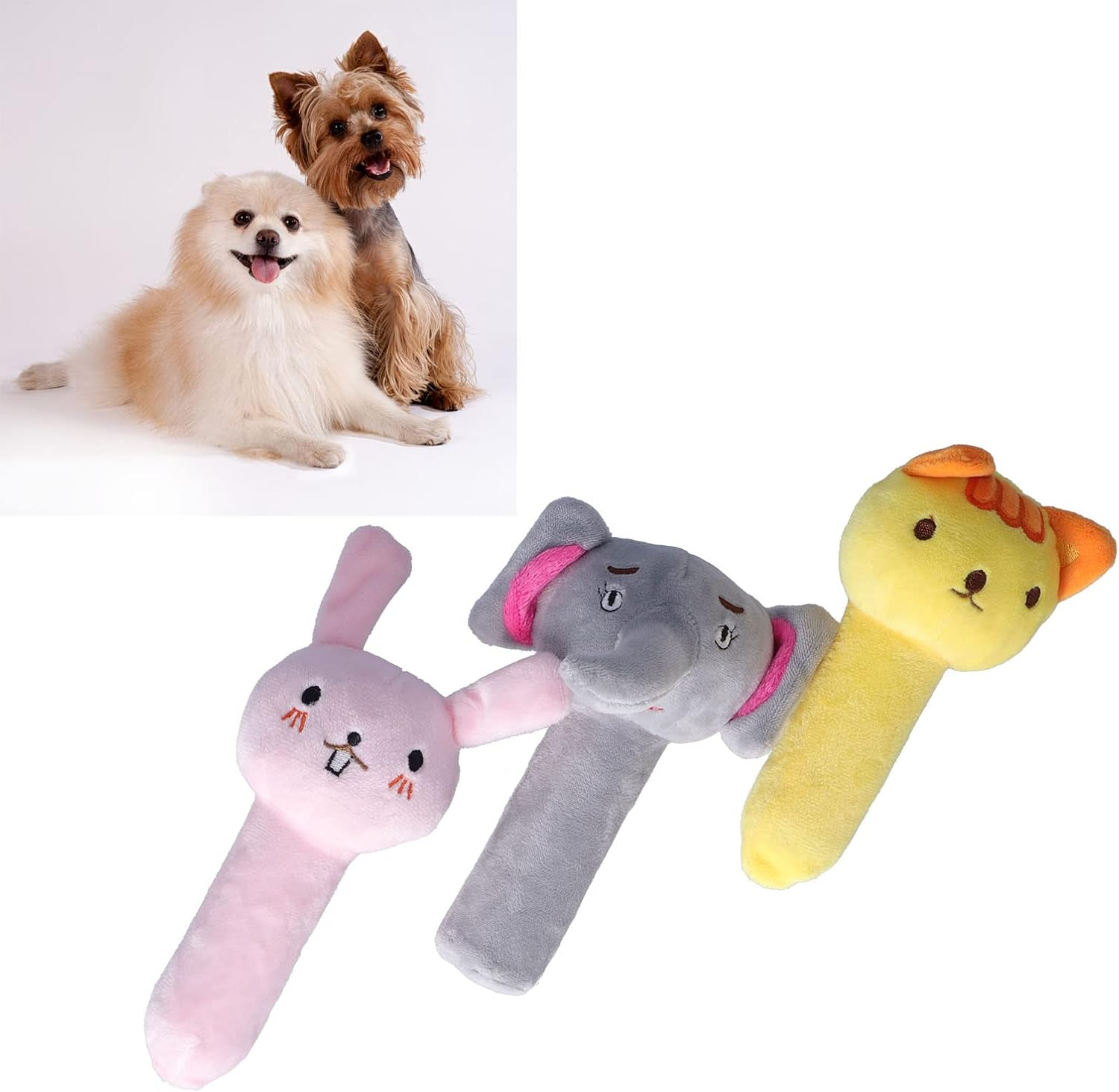 Pet Squeaky Toy, Bite Resistant Plush Squeaky Dog Toy, Creative Pet Toy Pet Sound Toy Dog Chew Toys for Puppy Small Medium and Large Dogs image number 6