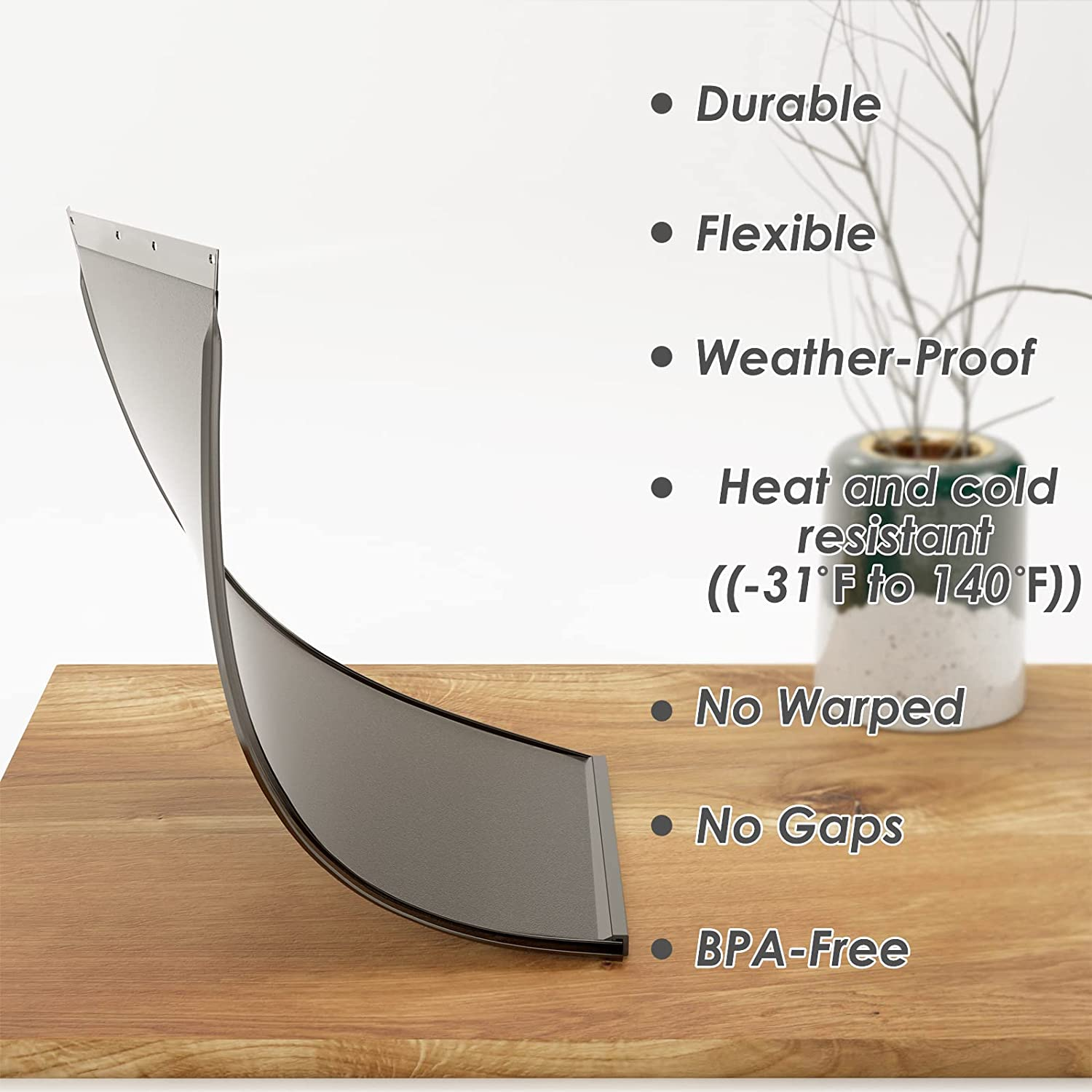 Dog Door Replacement Flaps with Screw, Medium Pet Door Replacement Flap Compatible with Petsafe Freedom PAC11-11038, Weather-Proof & No Warped for Medium Dogs, Cat Doggie Flaps,12 7/8'' &times; 8 1/8''