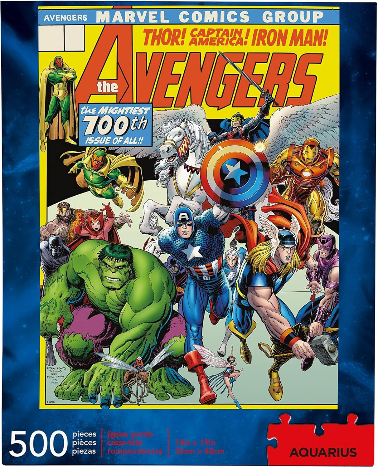 Aquarius Marvel Avengers Cover Puzzle 500-Pieces image number 4