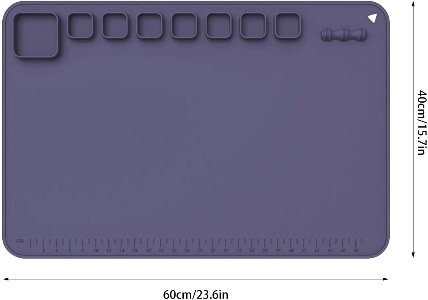 Silicone Mats for Crafts - 23Inchx16Inch Heat Resistant Silicone Crafting Mat Nonstick Nonslip | No Staining Supplies Accessories for Resin, Painting, Paint, Clay, Craft image number 3
