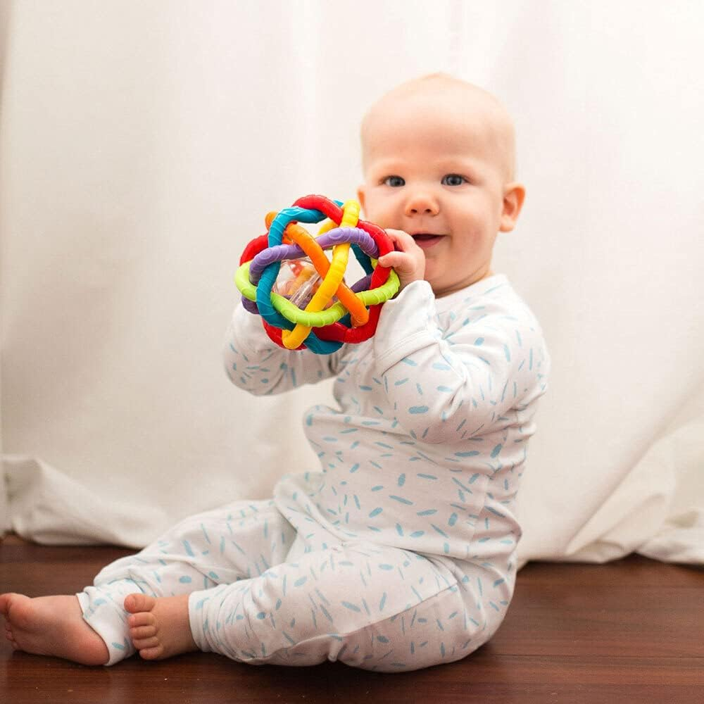 Playgro Ball - Interactive Sensory Development Toy for Babies 3+ Months - Boosts Touch, Movement Skills - Crawling Baby Toy image number 1