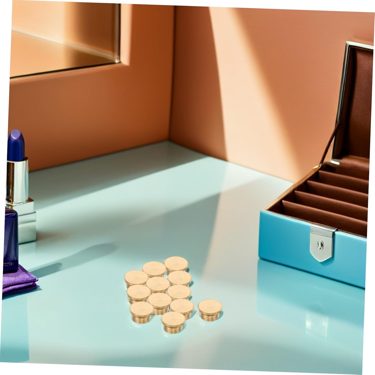 Baluue 20Pcs Universal Metal Nail Spinner Shaft 4X5X2.5Mm High-Speed Rotating Bearing for 3D Nail Decor and Manicure Crafting Accessories image number 2