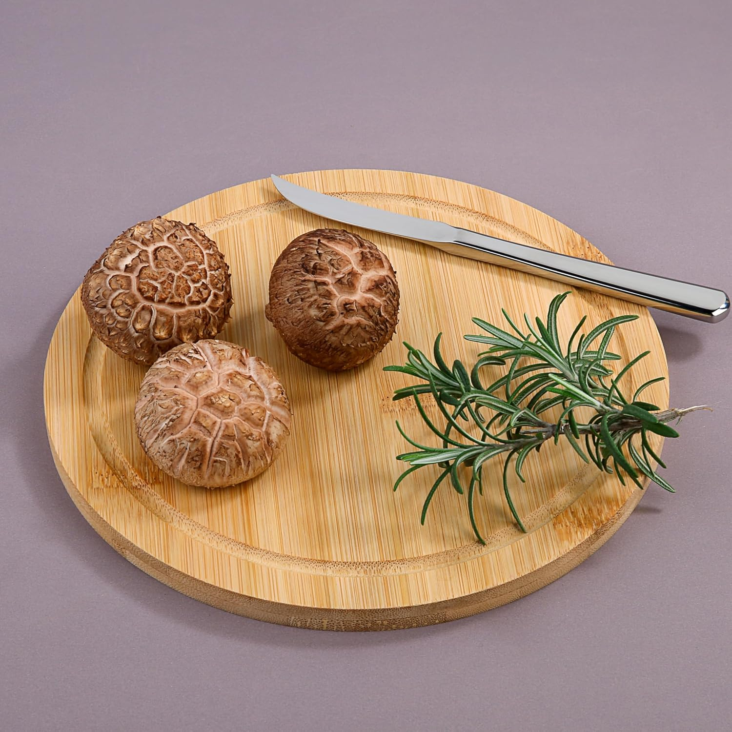 Donxote Small Cutting Board Set of 2 - Butcher Block with Juice Groove for Fruits and Vegetables, Mini Bamboo Wood Chopping Board for Kitchen Gadgets image number 3