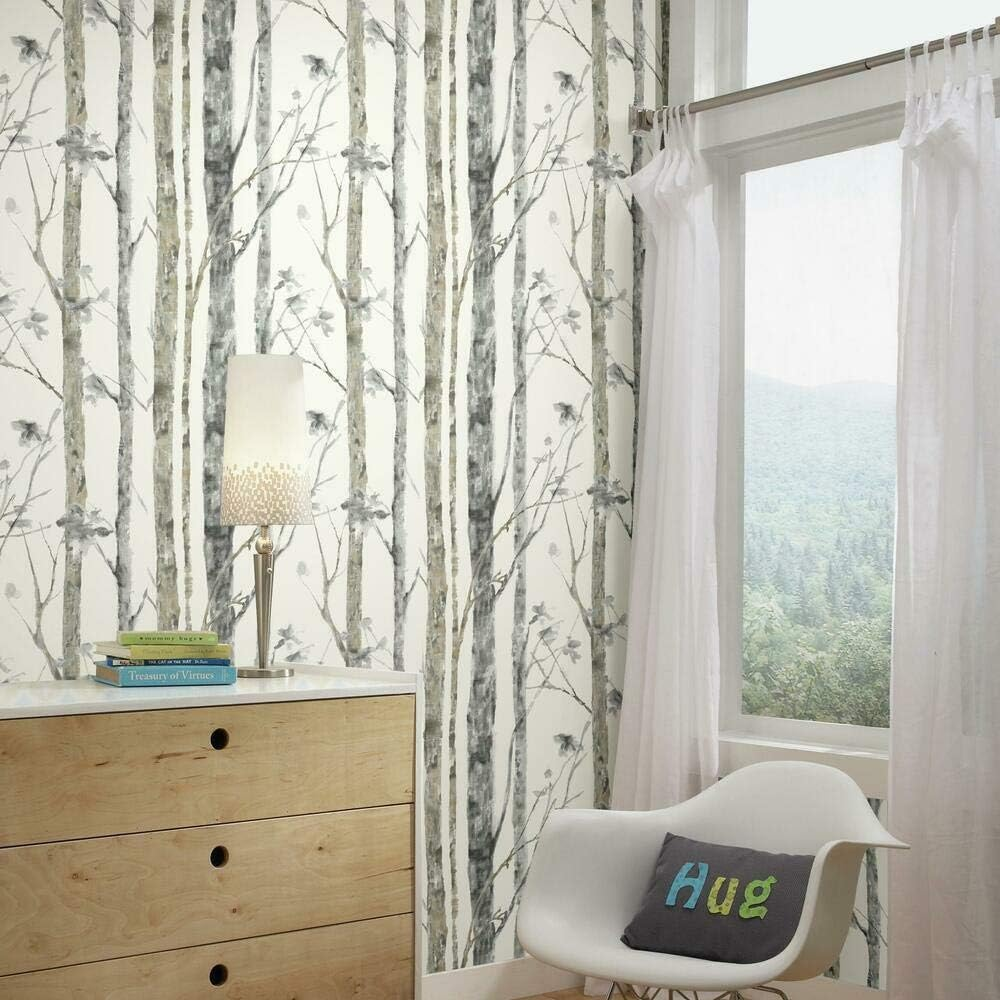 Roommates Birch Trees Peel and Stick Wallpaper image number 6